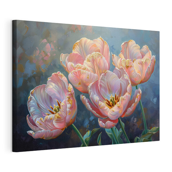 Obraz Skupina růžových tulipánů