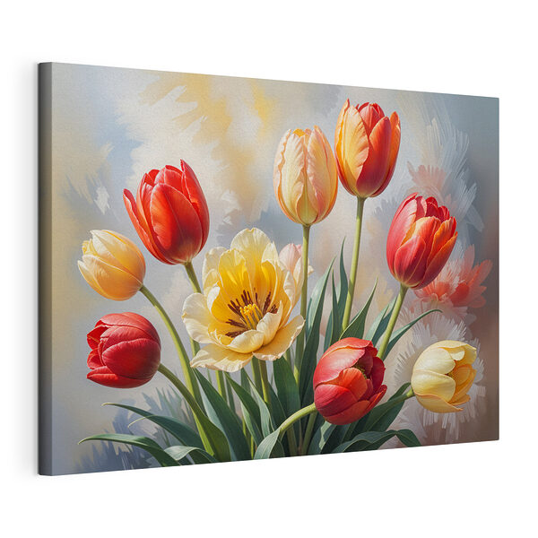 Obraz Skupina tulipánů ve váze