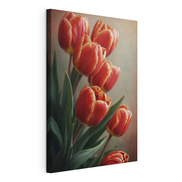 Obraz Skupina červených tulipánů