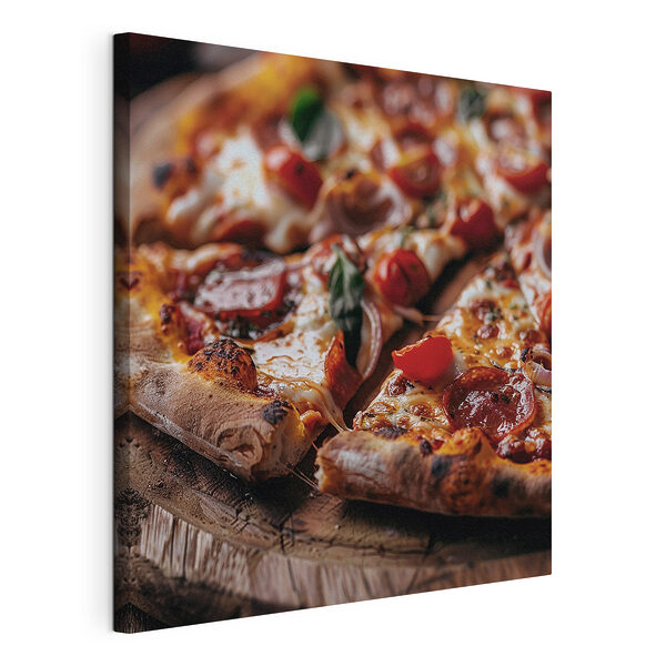 Obraz Pizza s rajčaty a sýrem