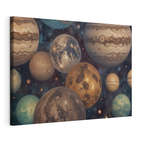 Obraz Skupina planet ve vesmíru