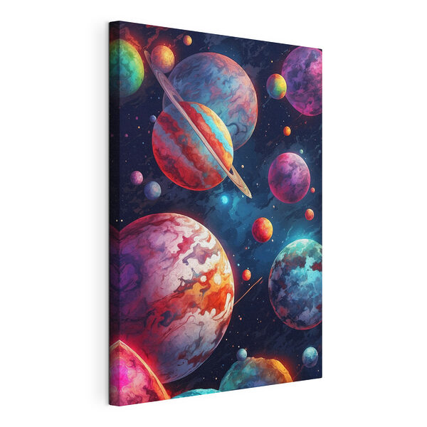 Obraz Obraz Barevné planety ve vesmíru (SKU: s40698)