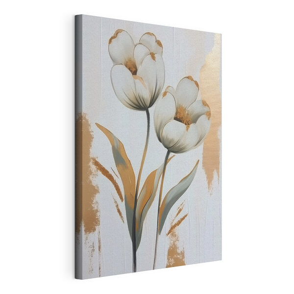 Obraz Malba květin na bílém podkladu