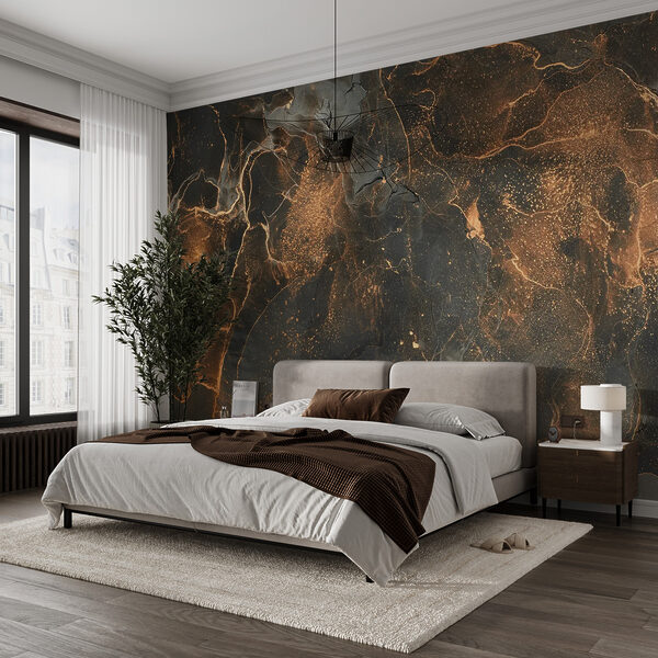 Fototapeta Abstraktní umění s kovovými akcenty