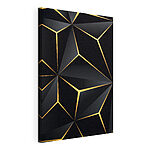 Obraz Moderní černý a metalický geometrický vzor