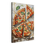 Obraz Pizza s rajčaty a bazalkou