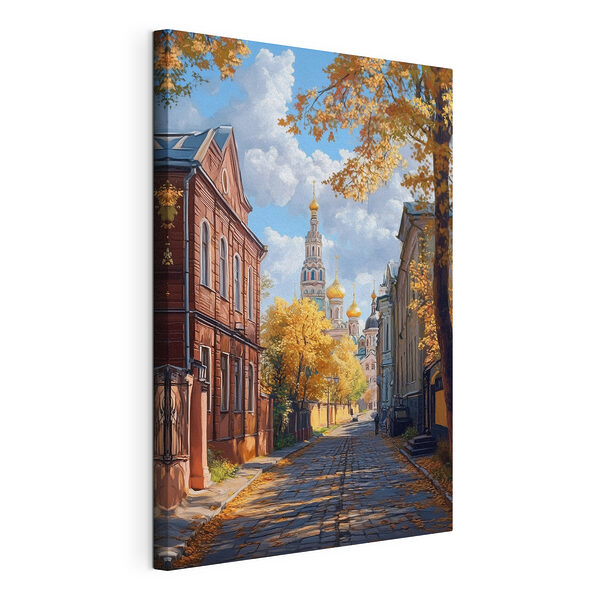 Obraz Obraz Ulice s budovami a stromy (SKU: s41752)