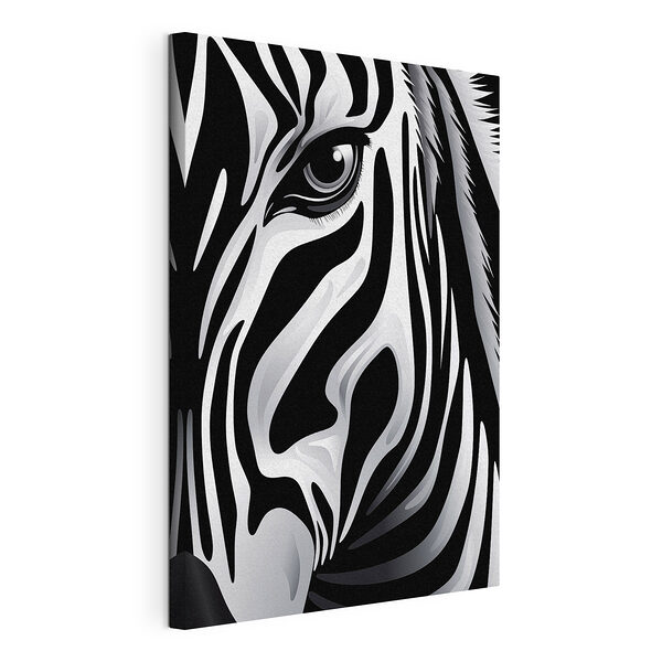Zebra v nápadné černobílé barvě Obraz Zebra v nápadné černobílé barvě