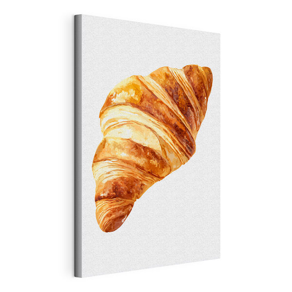 Čerstvě upečená máslová croissantová pochoutka Obraz Čerstvě upečená máslová croissantová pochoutka