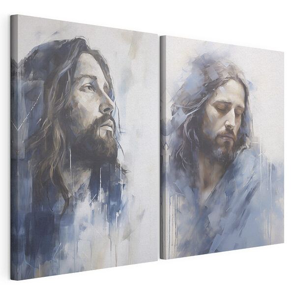 Obraz muže s dlouhými vlasy Modulární tisk na plátně Obraz muže s dlouhými vlasy